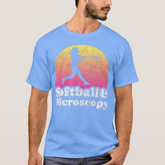 T-shirt Softball et Microscopie Femmes ou filles