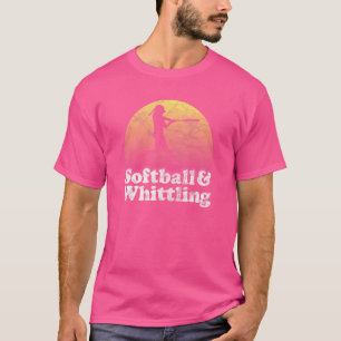 T-shirt Softball Et Whittling Femmes Ou Filles