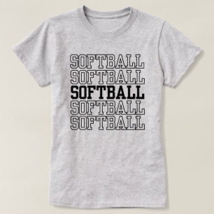 T-shirt Softball féminin Devis de balle logicielle