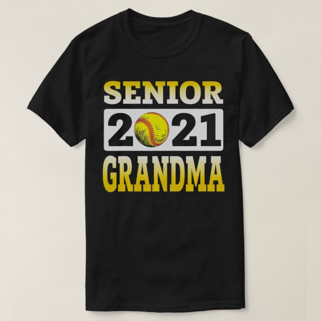 T-shirt Softball Grandma Senior 2021 Best Gift For Softbal (Design devant)