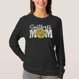 T-shirt Softball Mom Numéro 23