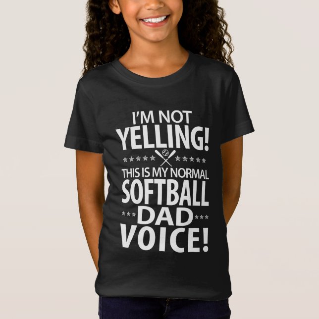 T-Shirt Softball Papa - Drôle papa Anniversaire ou père Da (Devant)