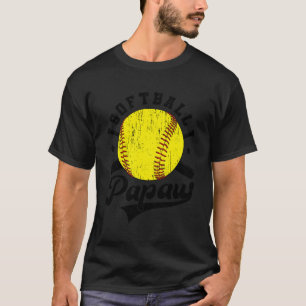 T-shirt Softball Papaw Grand-pa Softball Player Papaw