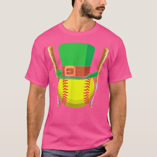 T-shirt Softball Player Sport St Patrick's Saint Pattys Da