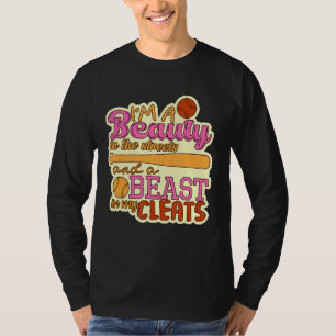 T-shirt Softball Print Bety in the Street Beast In My Cl