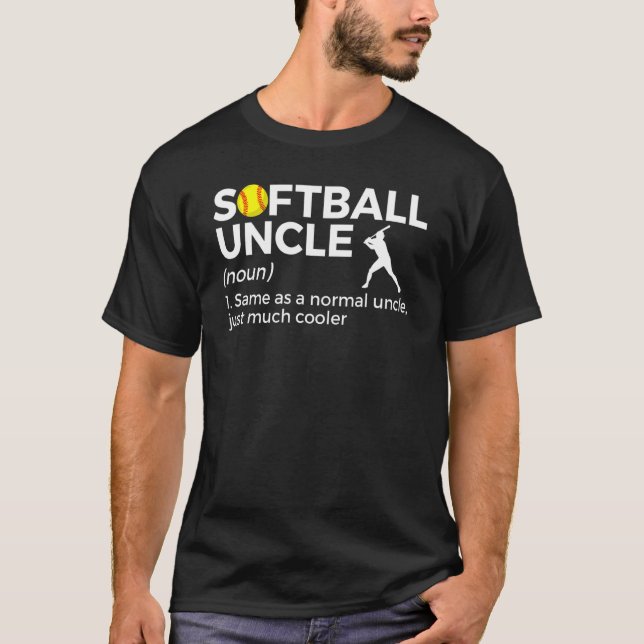 T-shirt Softball Uncle Definition (Devant)