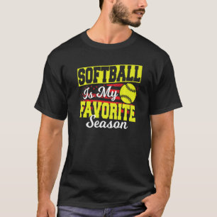 T-shirt Softball Usa Drapeau Patriotique Softball Est Mon
