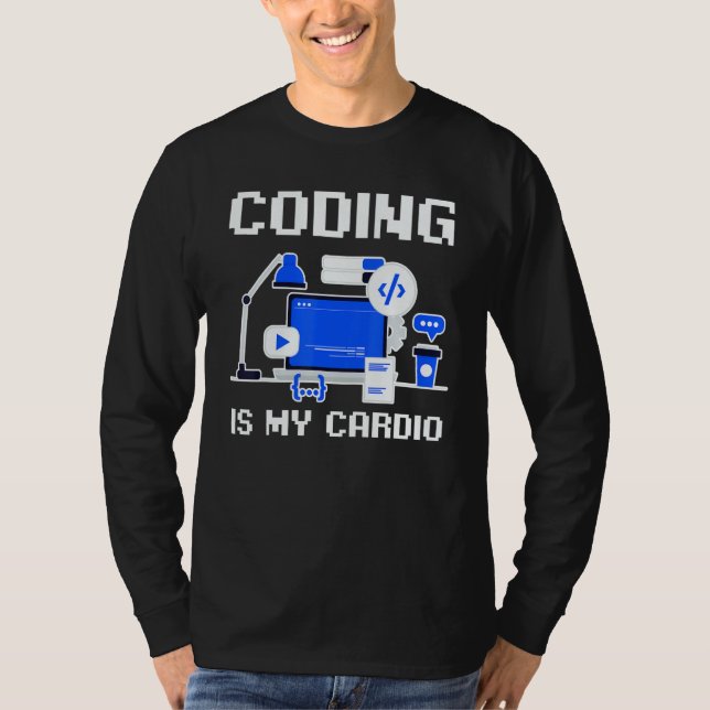 T-shirt Software Developer Programmer Coder Coding Is My C (Devant)