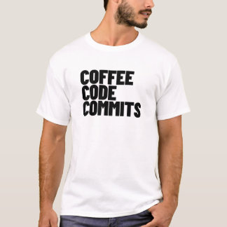 T-shirt Software Engineer Life - Coffee Code Commits Devel