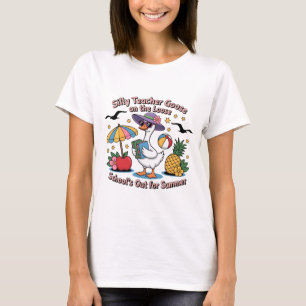 T-shirt Soignée enseignante Goose Shirt   L'école en dehor