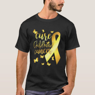 T-shirt Soigner Le Cancer De L'Enfance Avec Le Ruban D'Or