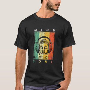 T-shirt Soin du corps Soul Yoga Méditation Bouddha Vintage