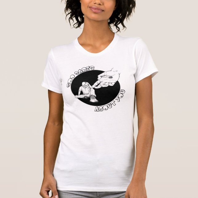 T-shirt Soins de Dieu au sujet de vous (Devant)