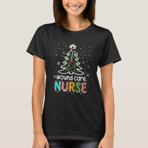 T-shirt Soins de la blessure Infirmière Noël Arbre Drôle N