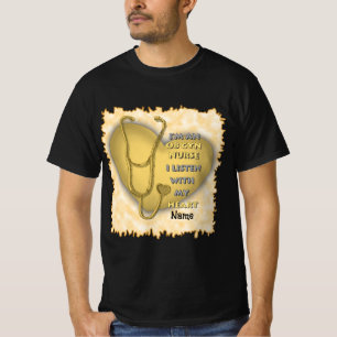 T-shirt Soins du coeur jaune ObGyn Infirmière