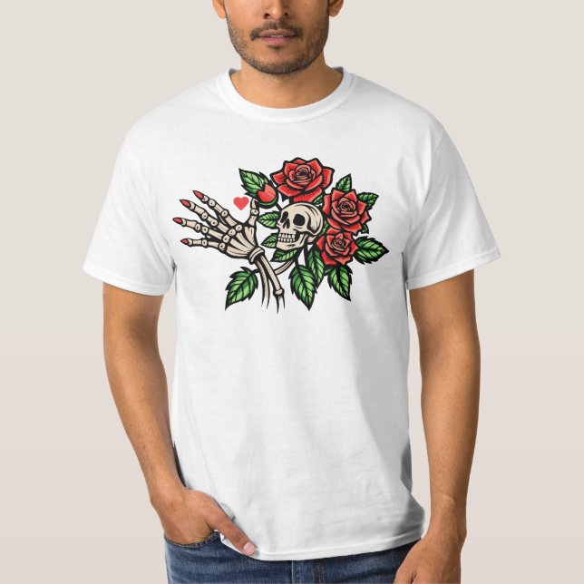 T-shirt Soins personnels pour Roses rouges (Devant)