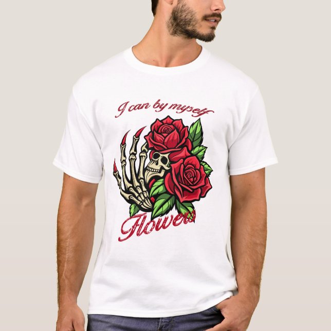 T-shirt Soins personnels pour Roses rouges (Devant)