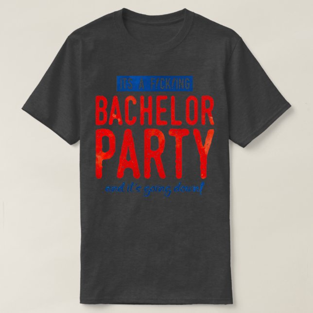 T-shirt soirée bachelor (Design devant)