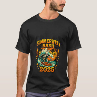 T-shirt Soirée d'été féminin Bash 2025 Fête de plage squel