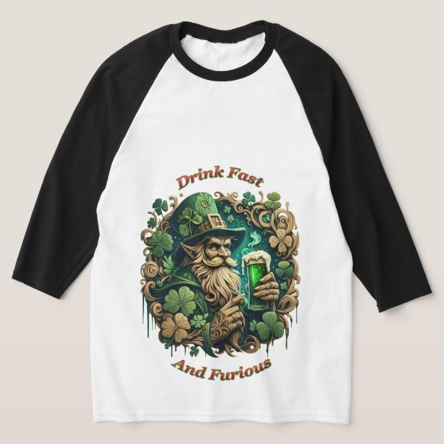 T-shirt Soirée enchantée de toast Ale A Leprechauns (Poser)