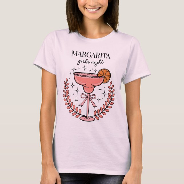 T-shirt Soirée Filles de Margarita Rose Amusant (Devant)