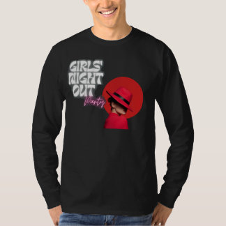 T-shirt Soirée Filles Tenue de Fête Chic Chapeau Rouge Gra