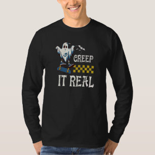 T-shirt Soirée Halloween Creep It Real Fantôme Garçon Fill