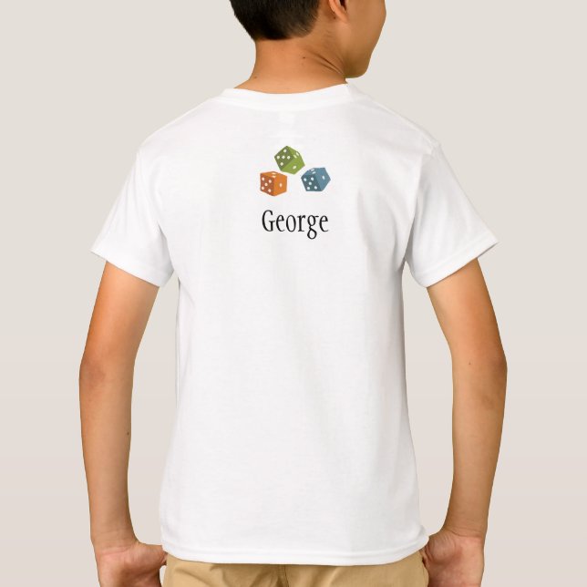T-shirt Soirée jeux de famille, jeux de société (Dos)