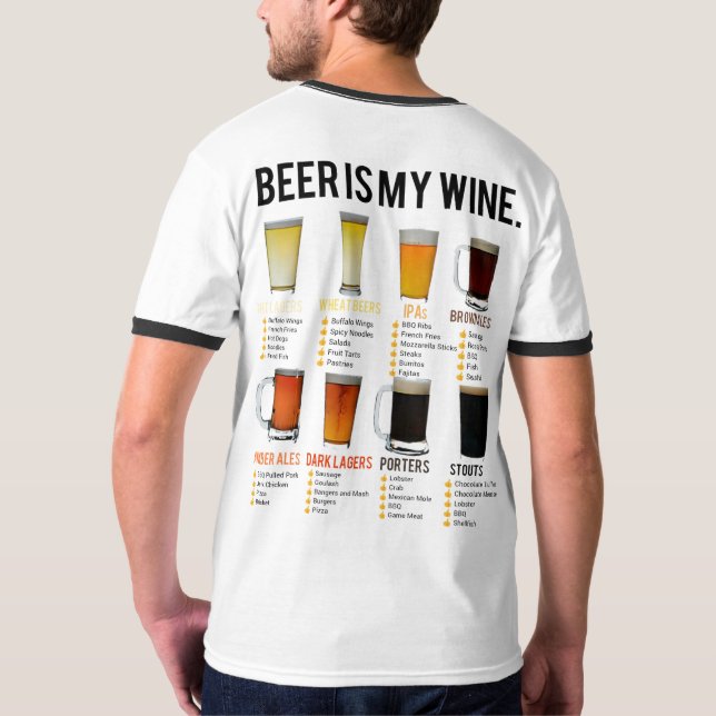 T-shirt Soirée "Lax" amusante de connaisseur de bière (Dos entier)