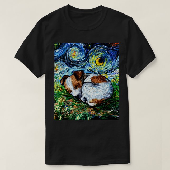 T-shirt Soirée Sleepy Russell Pup (Design devant)