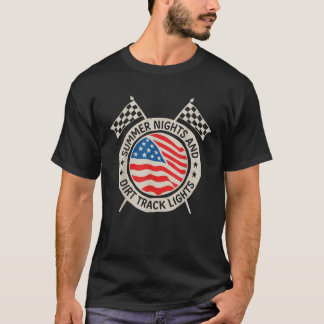 T-shirt Soirées D'Été Et Lumières De Piste Voiture De Cour