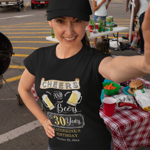 T-shirt Soirées et bières à 30 ans fête d'anniversaire T-S