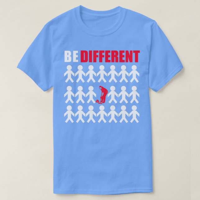 T-shirt Sois différent Curling (Design devant)
