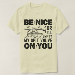 T-shirt Sois gentil Ou Je Vide Mon Enseignant Cornet De Va