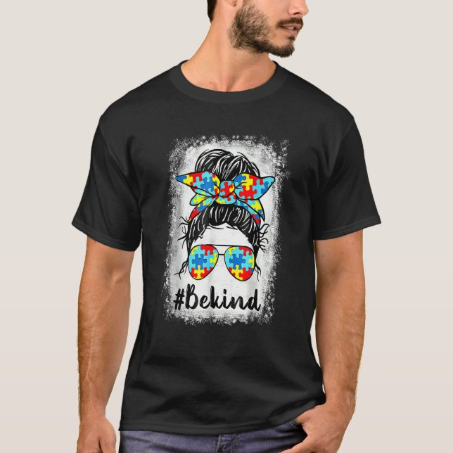 T-shirt Sois gentil Sensibilisation sur l'autisme Messy Bu (Devant)
