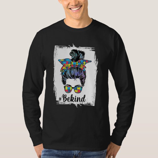 T-shirt Sois gentil Sensibilisation sur l'autisme Messy Bu (Devant)