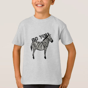 T-shirt Sois toi Zebra Graphic