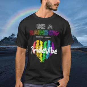 T-shirt Sois un Arc-en-Ciel Découvre-toi FiertéVibe Devant