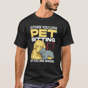 T-shirt Soit Vous Aimez Les Animaux De Compagnie Assis, So