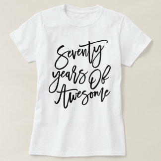 T-shirt Soixante-dix ans de manuscrit | noir