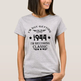 T-shirt Soixante-dix vintages fête du 80e anniversaire