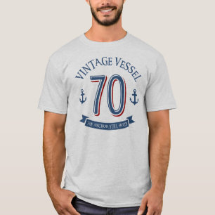 T-shirt Soixante-dixième anniversaire nautique