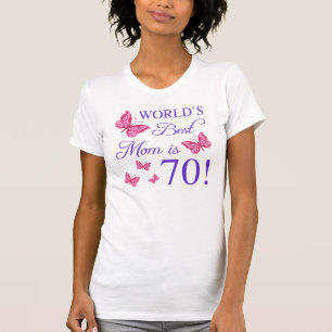 T-shirt soixante-dixième Anniversaire pour la maman