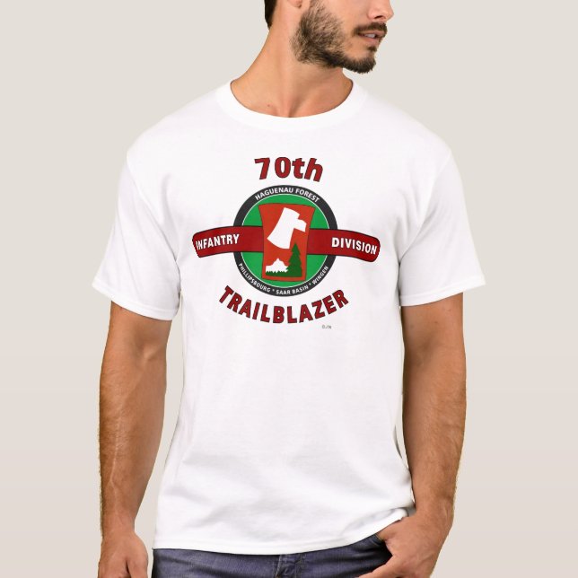 T-shirt soixante-dixième DIVISION d'INFANTERIE "PIONNIER " (Devant)