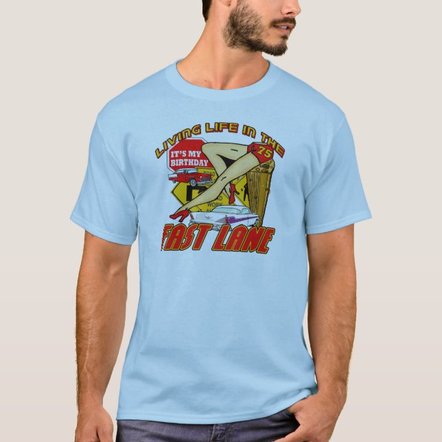 T-shirt Soixante-quinzième cadeaux d'anniversaire de (Devant)