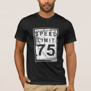 T-shirt soixante-quinzième Signe sale drôle de limitatio