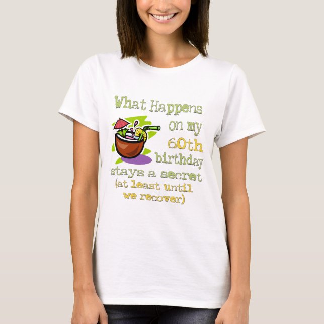 T-shirt Soixantième cadeaux d'anniversaire d'amusement (Devant)