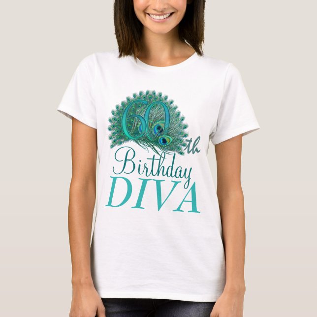 T-shirt soixantième Chemises de diva d'anniversaire (Devant)