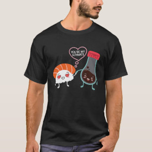 T-shirt Soja Soulmate Japonais Sushi Couples Chef Foodi