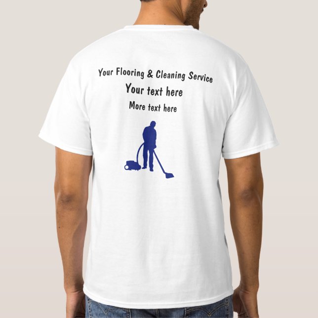 T-shirt Sol Simple Et Chemises De Travail De Nettoyage (Dos)